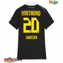 Camiseta Borussia Dortmund Marcel Sabitzer #20 Visitante Equipación para mujer 2026-27 manga corta